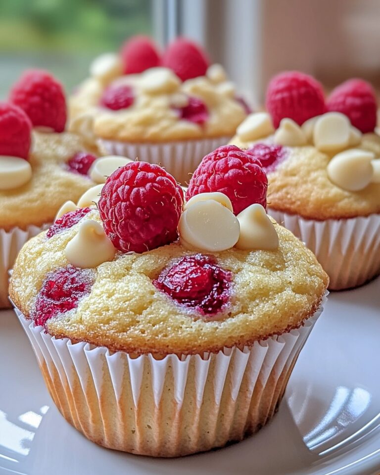 Raspberry and White Chocolate Chip Muffins