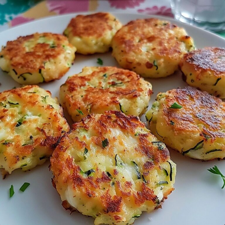 Frittelle di zucchine, patate e mozzarella al forno