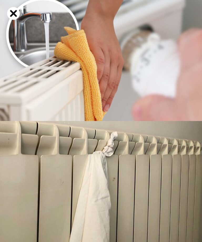 RADIATORI SPORCHI E POLVEROSI: IL METODO DEL NODO PER LAVARLI SENZA ACQUA