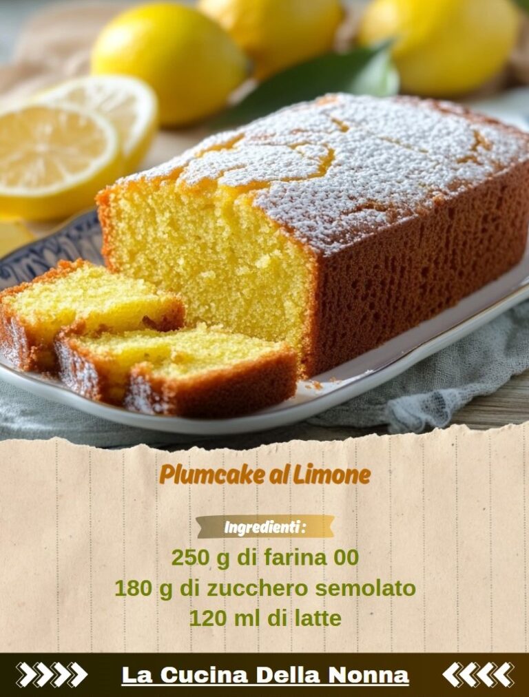 Plumcake al Limone Morbido e Profumatissimo