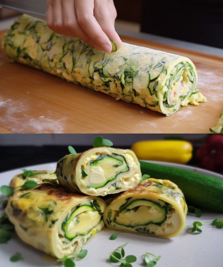 Rotolo di frittata alle zucchine