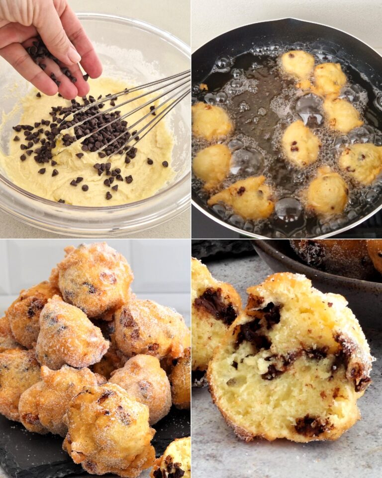 Frittelle al Cioccolato: la ricetta dei dolcetti fritti con gocce di cioccolato