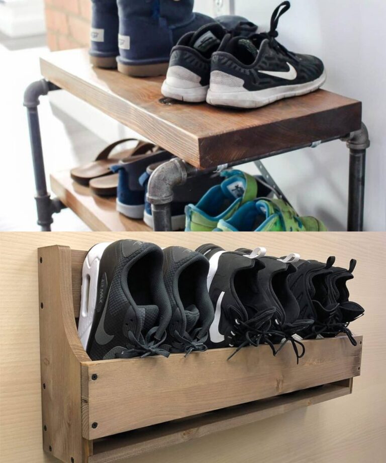 Un'ordinata scarpiera fai-da-te che utilizza materiali e strumenti di base. Ecco una guida passo passo: