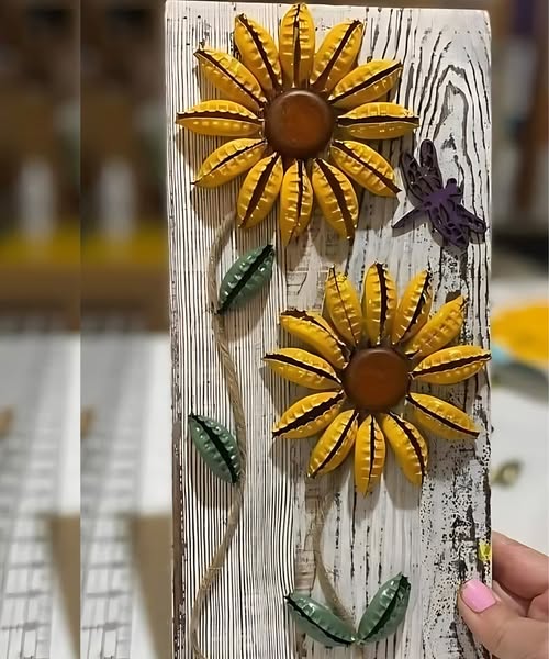 Creare bellissimi tappi di bottiglia floreali da parete: