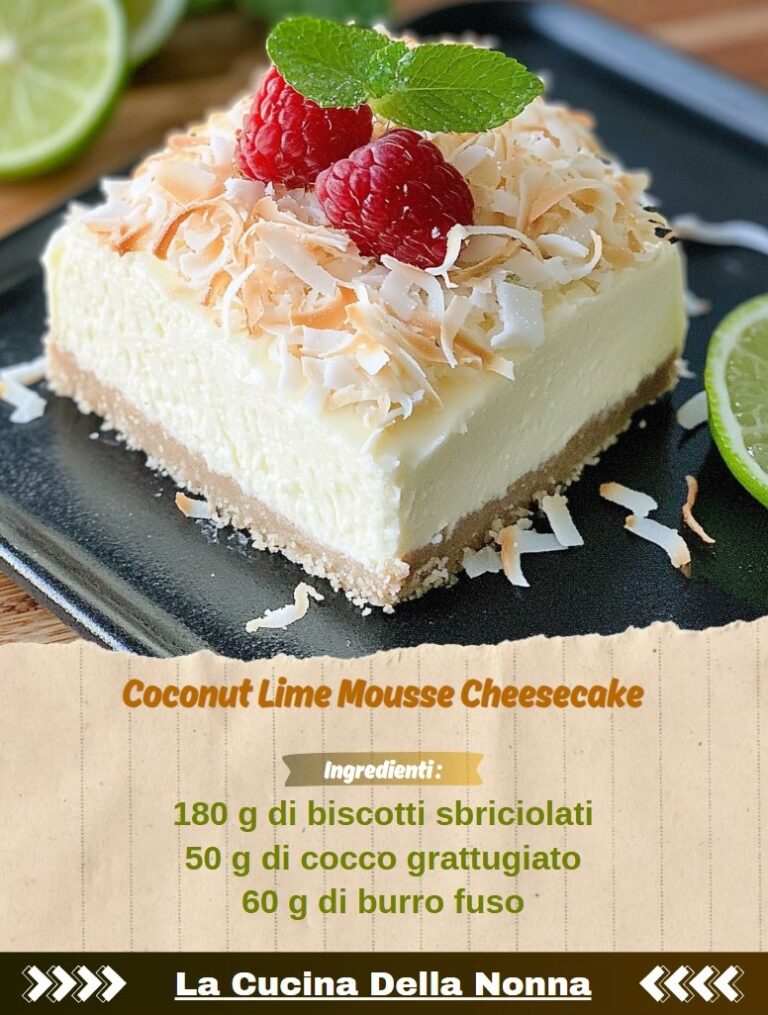 Coconut Lime Mousse Cheesecake: