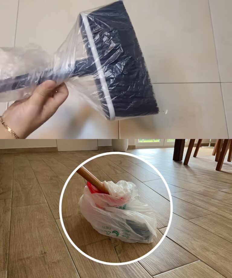 METTERE 1 SACCHETTO DI PLASTICA NELLA SCOPA: IL PAVIMENTO NON SARÀ PIÙ COME PRIMA