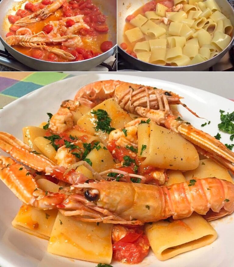 Paccheri con Pomodorini e Scampi: La Ricetta del Primo Piatto Squisito