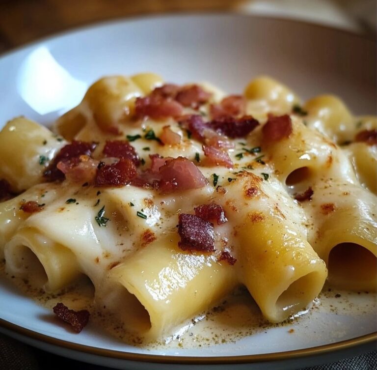 Paccheri con Patate, Pancetta e Scamorza Affumicata: Un Abbraccio di Sapori!