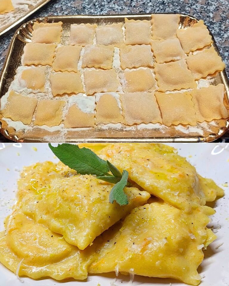 Ravioli ricotta e zucca