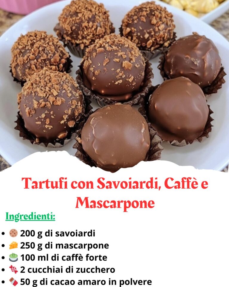 Tartufi con Savoiardi, Caffè e Mascarpone