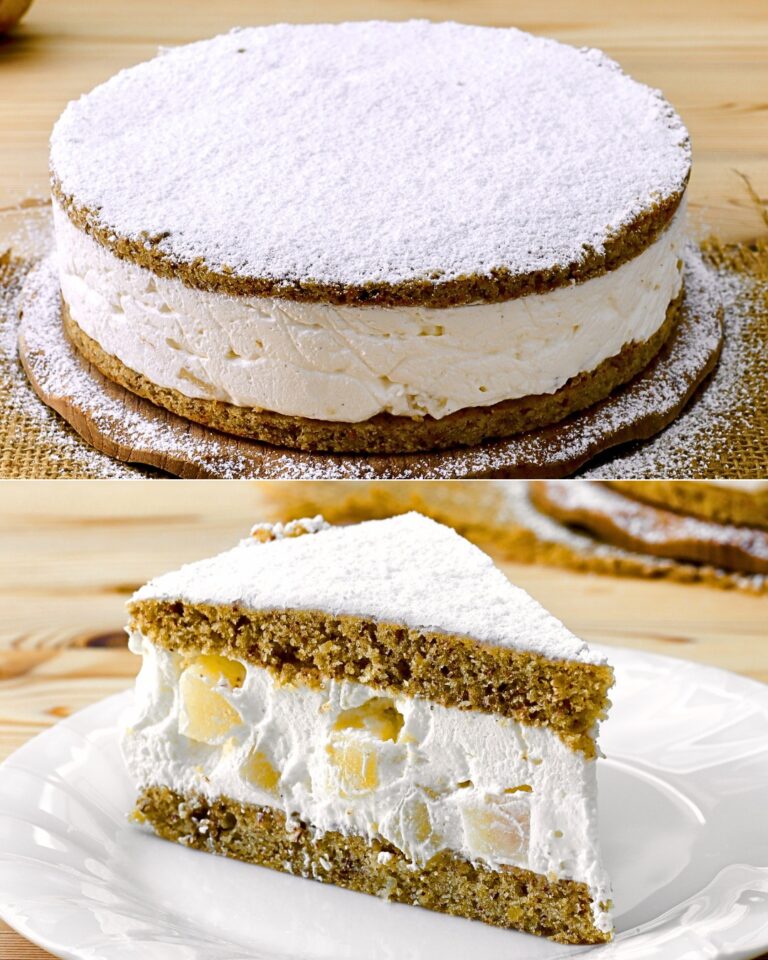 Torta ricotta e pere