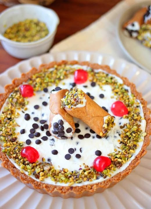 Tartă rece cu cannoli