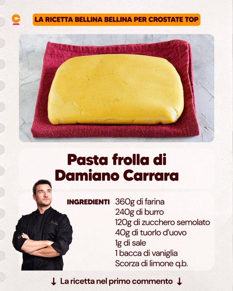 La ricetta della pasta frolla perfetta di Damiano Carrara