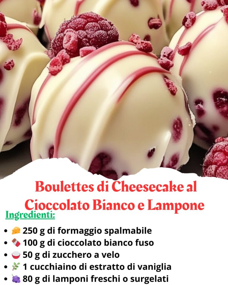 oulettes di Cheesecake al Cioccolato Bianco e Lamponi