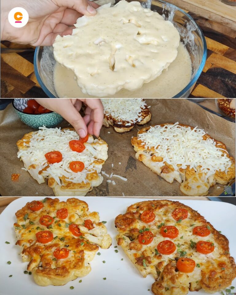 PIZZETTE DI CAVOLFIORE 😋 In questo modo lo mangeranno proprio tutti. La ricetta: