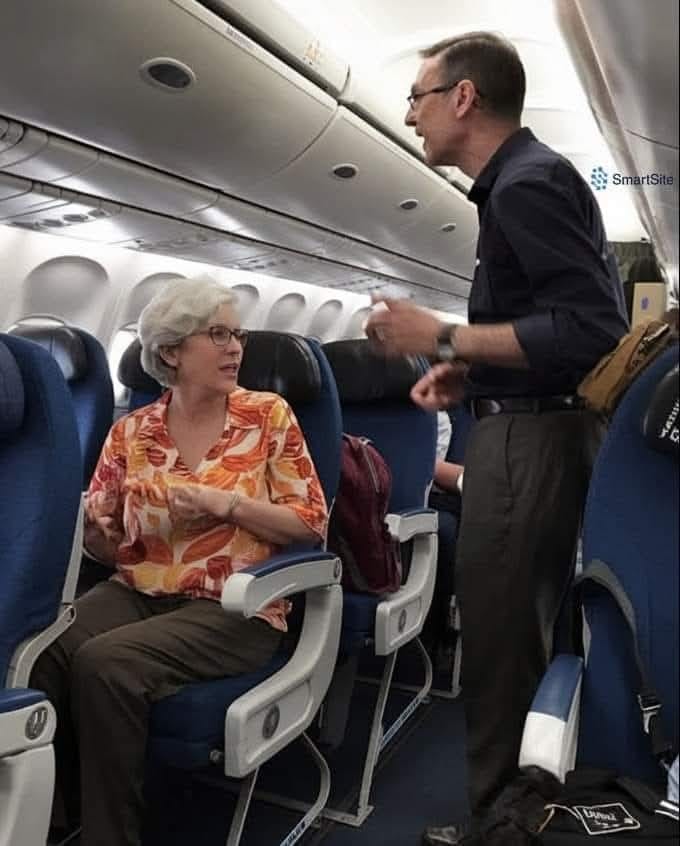 Stella si era appena accomodata sul suo sedile in business class quando un uomo lì vicino iniziò a fare una scenata.