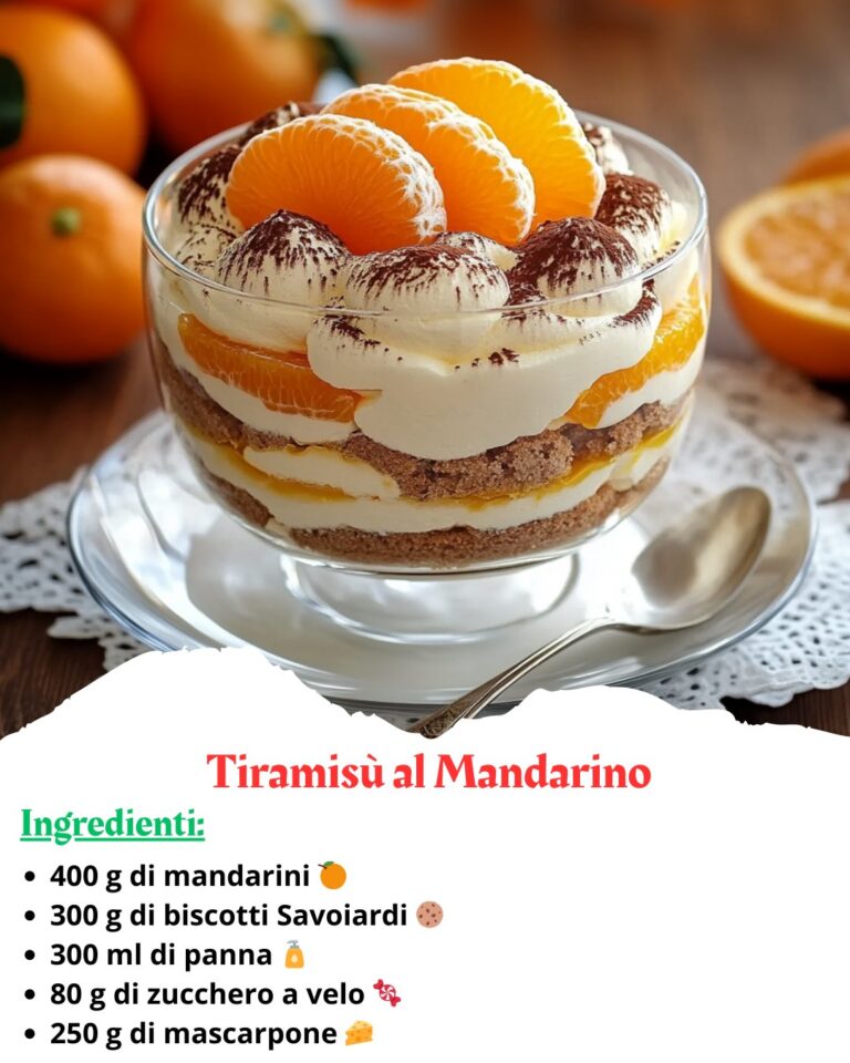 Tiramisù al Mandarino: Un Dolce Fresco e Goloso!