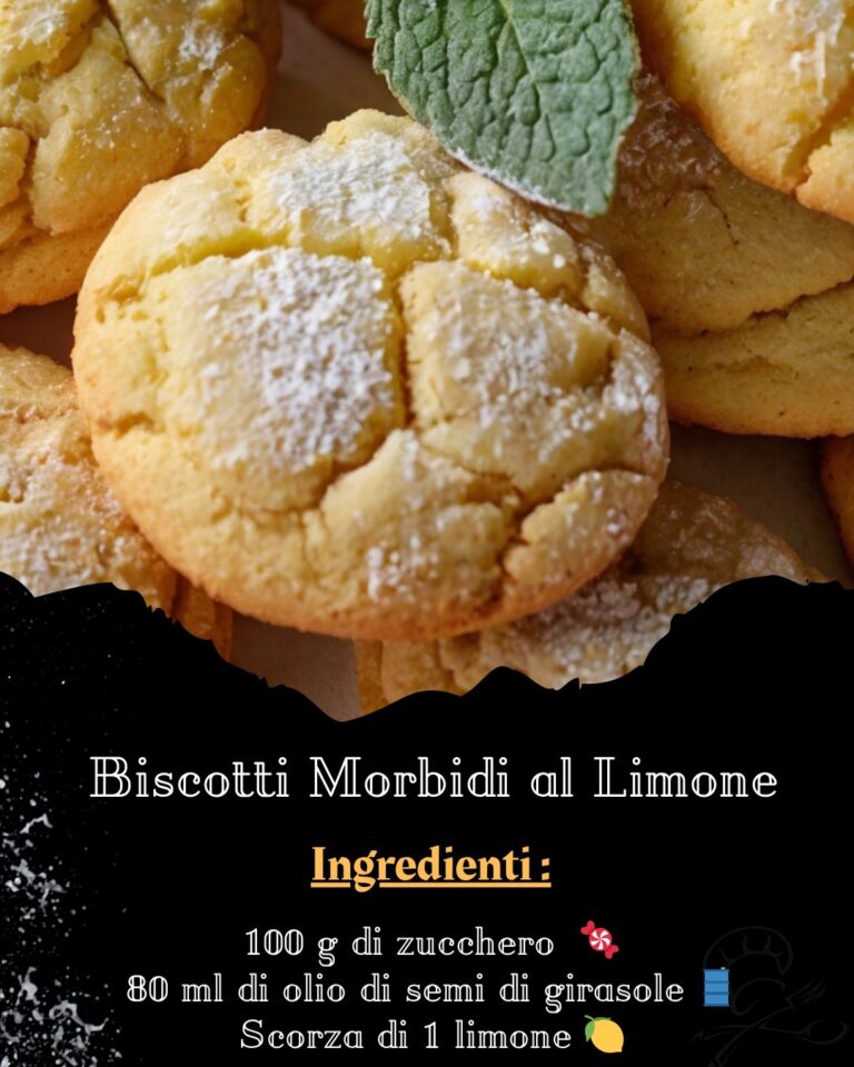 Biscotti Morbidi al Limone: Un’Ondata di Freschezza!