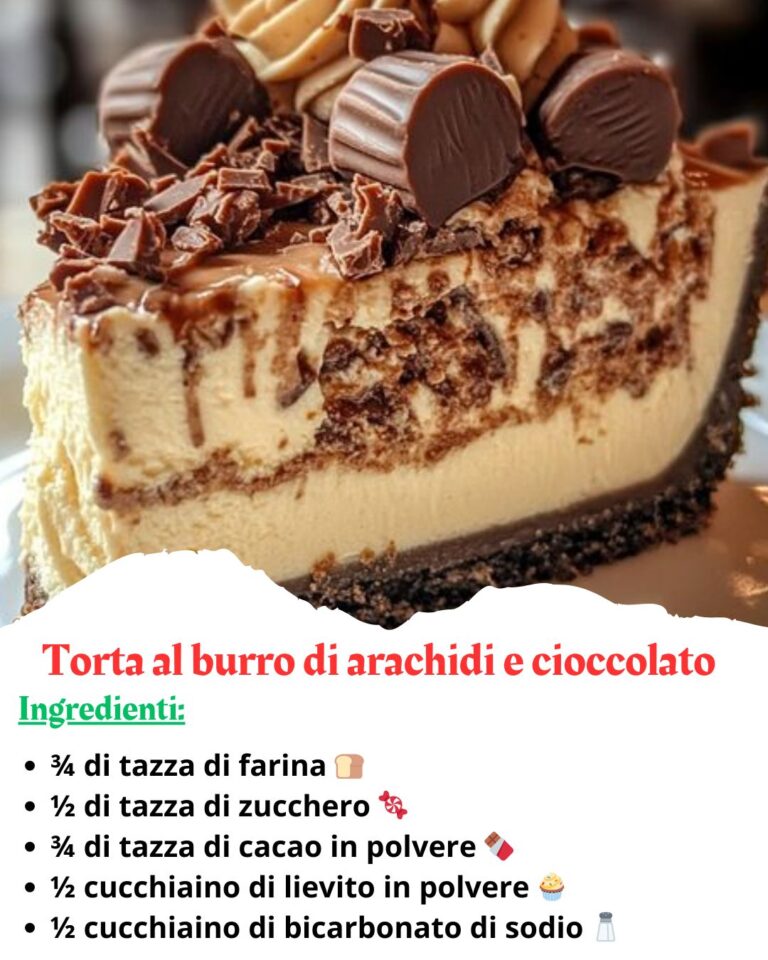 Torta al burro di arachidi e cioccolato: la vera delizia! 
