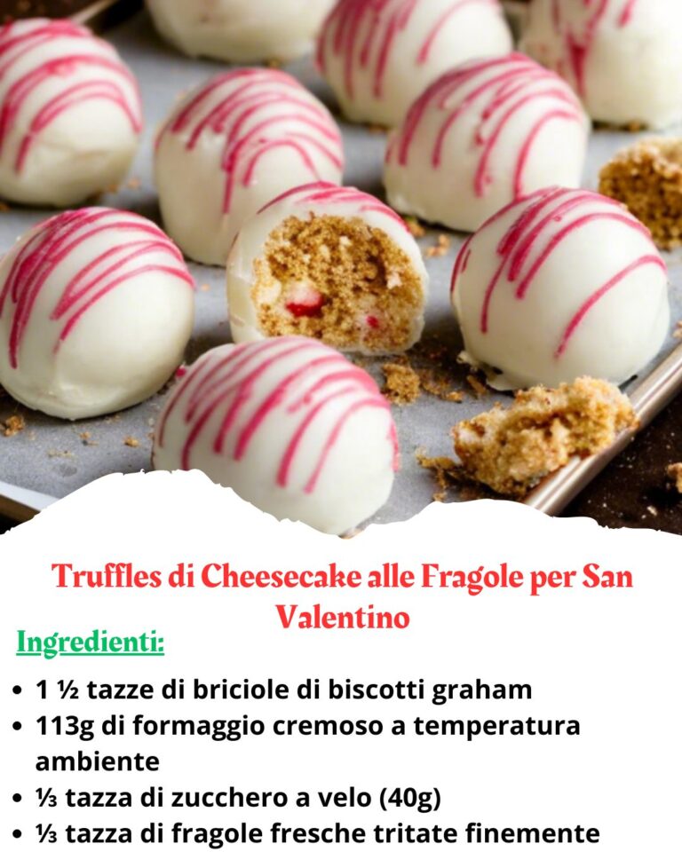 Truffles di Cheesecake alle Fragole per San Valentino