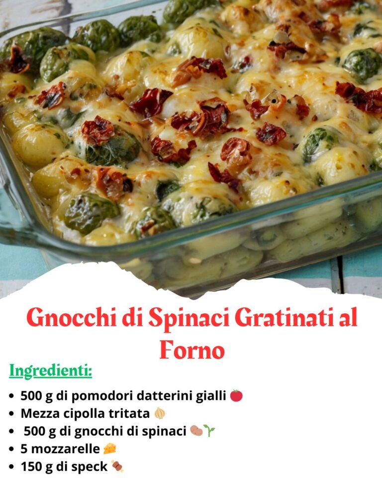 Gnocchi di Spinaci Gratinati al Forno