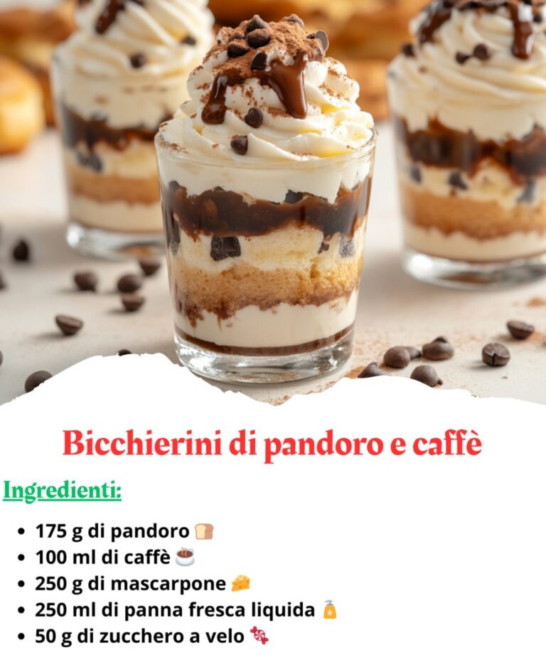 Bicchierini di Pandoro e Caffè