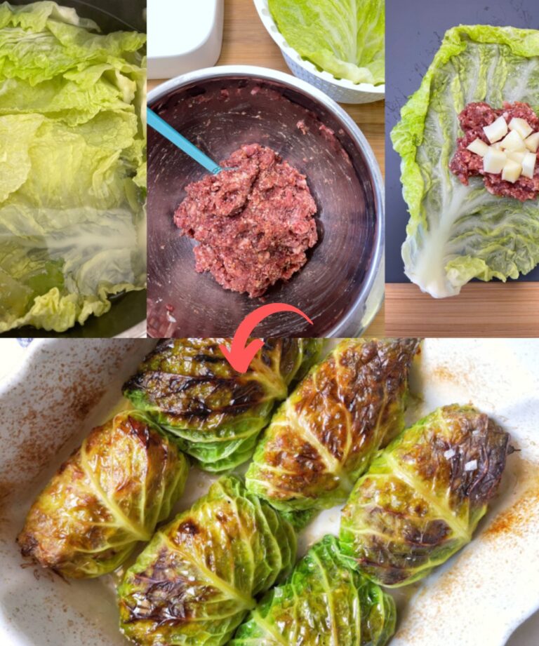 Involtini di Verza con Salsiccia e Scamorza