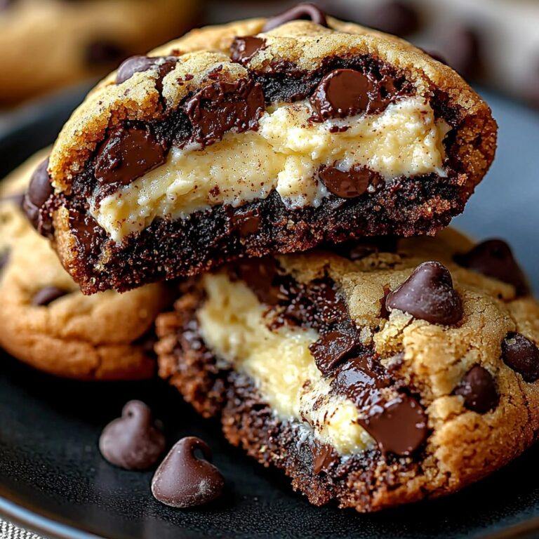  Biscotti con Gocce di Cioccolato Ripieni di Cheesecake