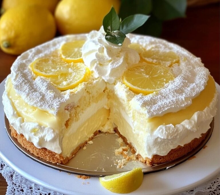 Torta Soffice con Crema Pasticcera al Limone