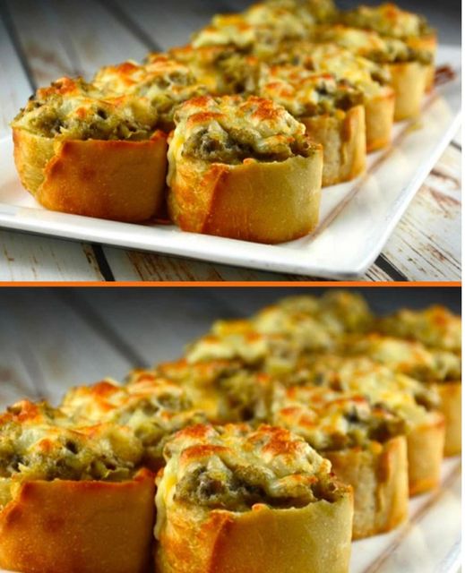 Bocconcini croccanti con funghi gratinati