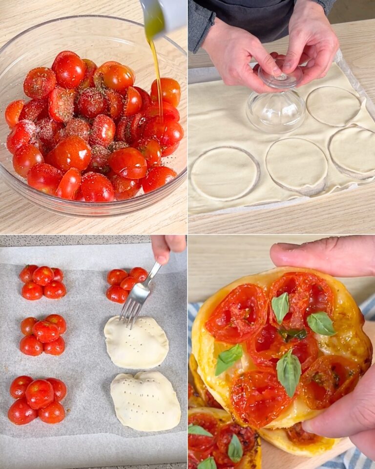 Mini Tarte Tatin ai Pomodorini