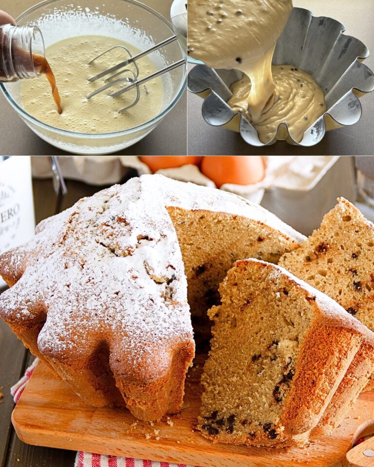 Torta soffice al caffè senza burro e senza latte