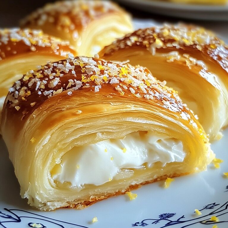 Rotoli di Mezzaluna al Formaggio al Limone