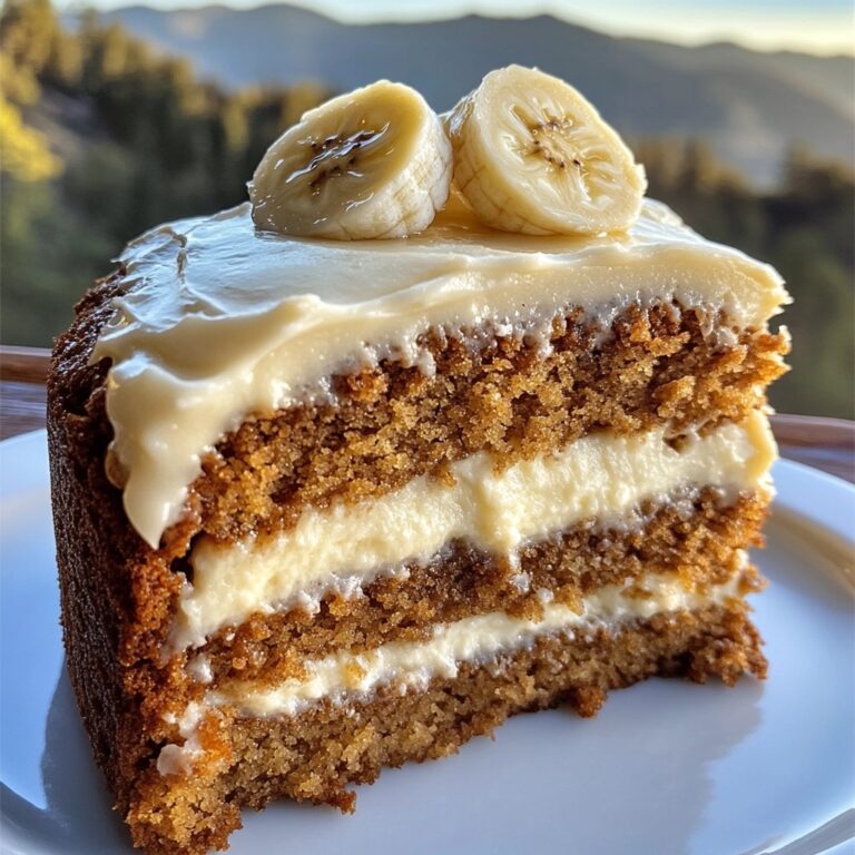 Pane alla banana con glassa di formaggio