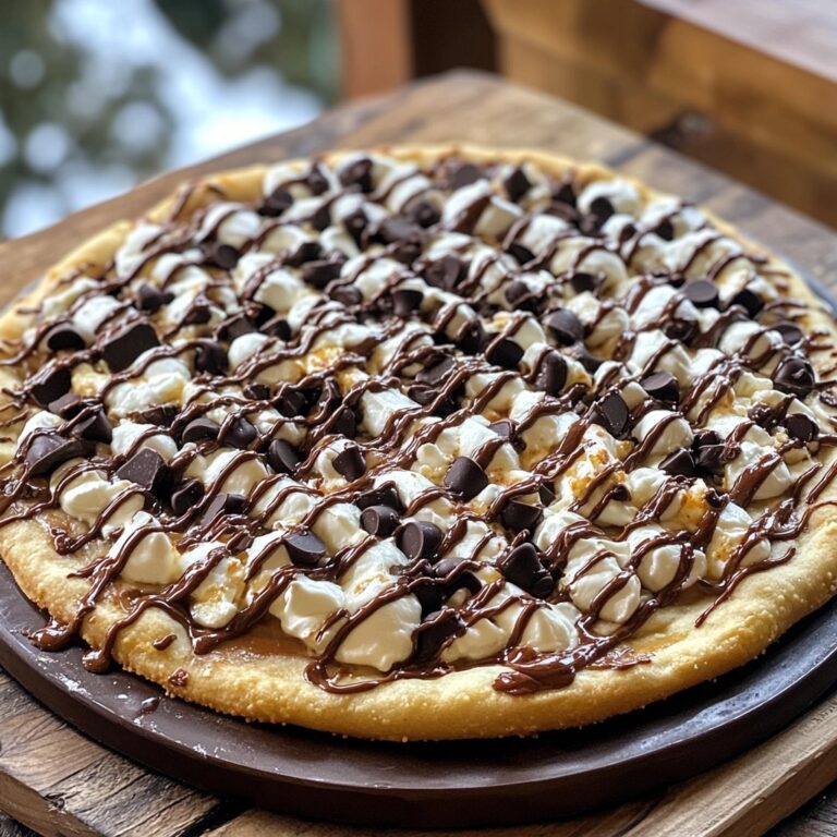 Pizza Dolce con Gocce di Cioccolato