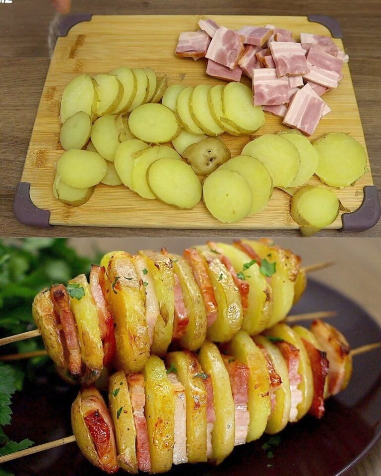 Spiedini di patate e pancetta