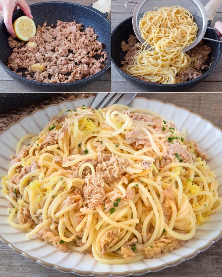 Spaghetti tonno e limone: la ricetta del primo piatto veloce e fragrante