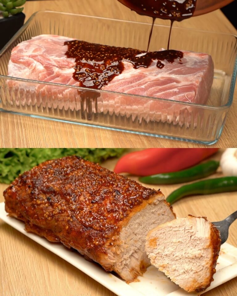 Arrosto di Maiale Glassato al Miele e alla Soia