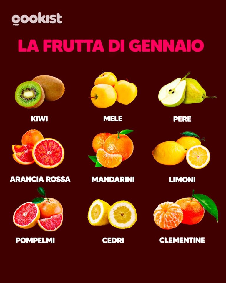 Frutta e verdura di gennaio: cosa acquistare questo mese e quali ricette realizzare