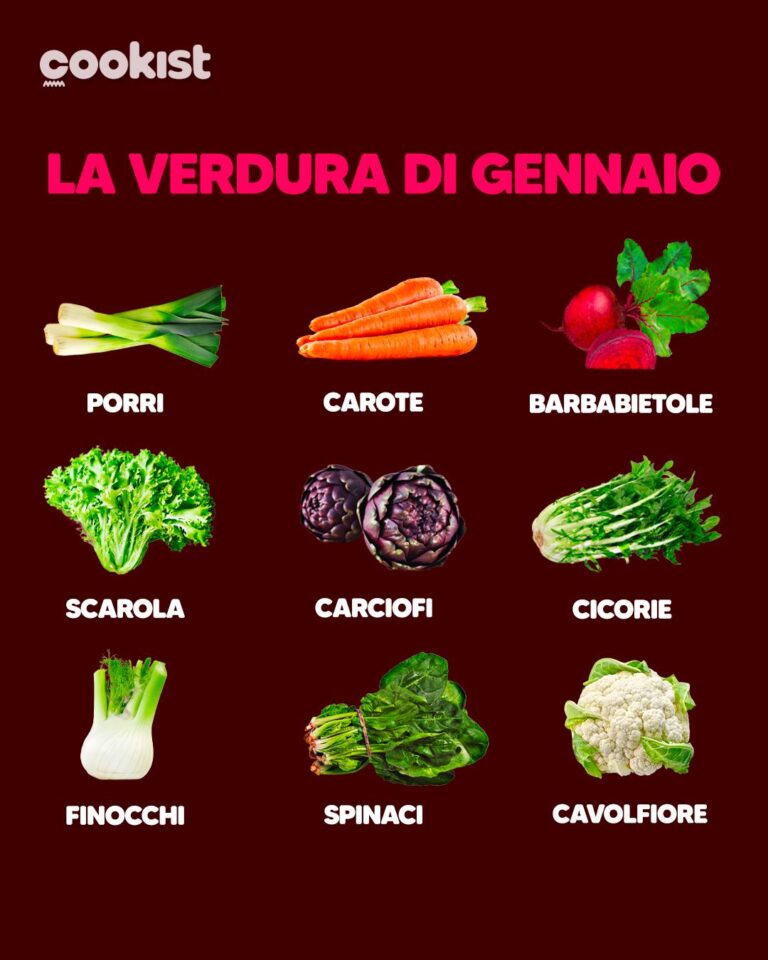 Frutta e verdura di gennaio: cosa acquistare questo mese e quali ricette realizzare