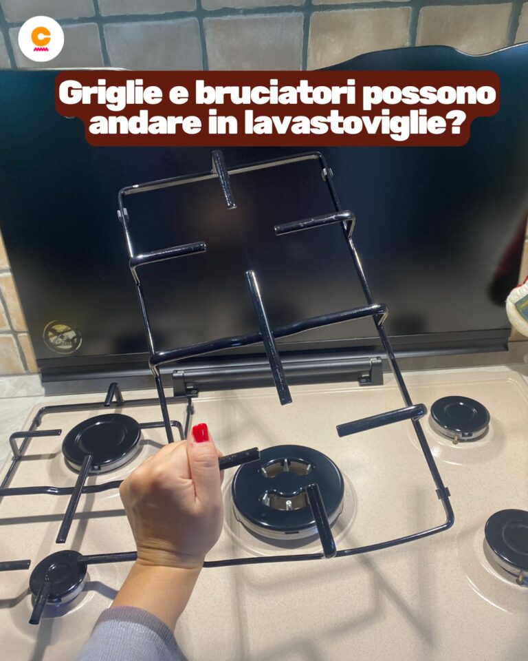 Griglie e bruciatori della cucina: si possono mettere in lavastoviglie?