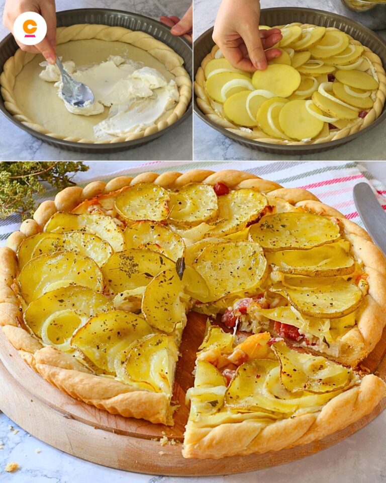 Questa è la torta rustica più saporita di sempre!😋 Salva la ricetta