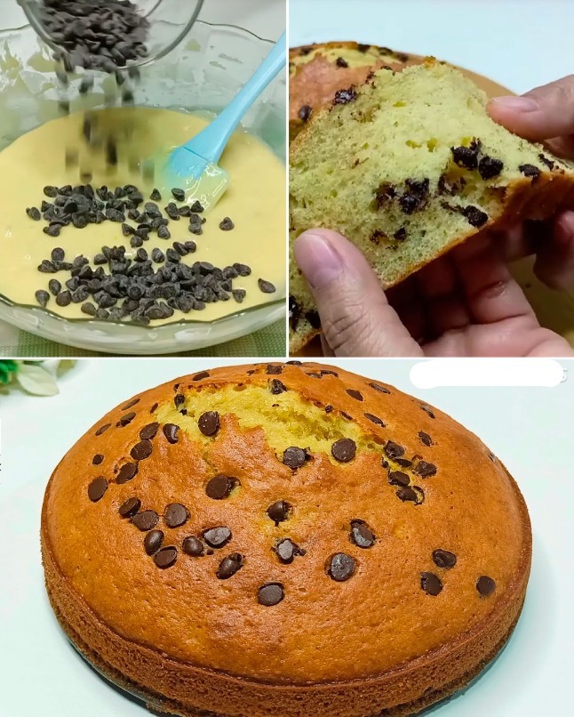 TORTA CON GOCCE DI CIOCCOLATO