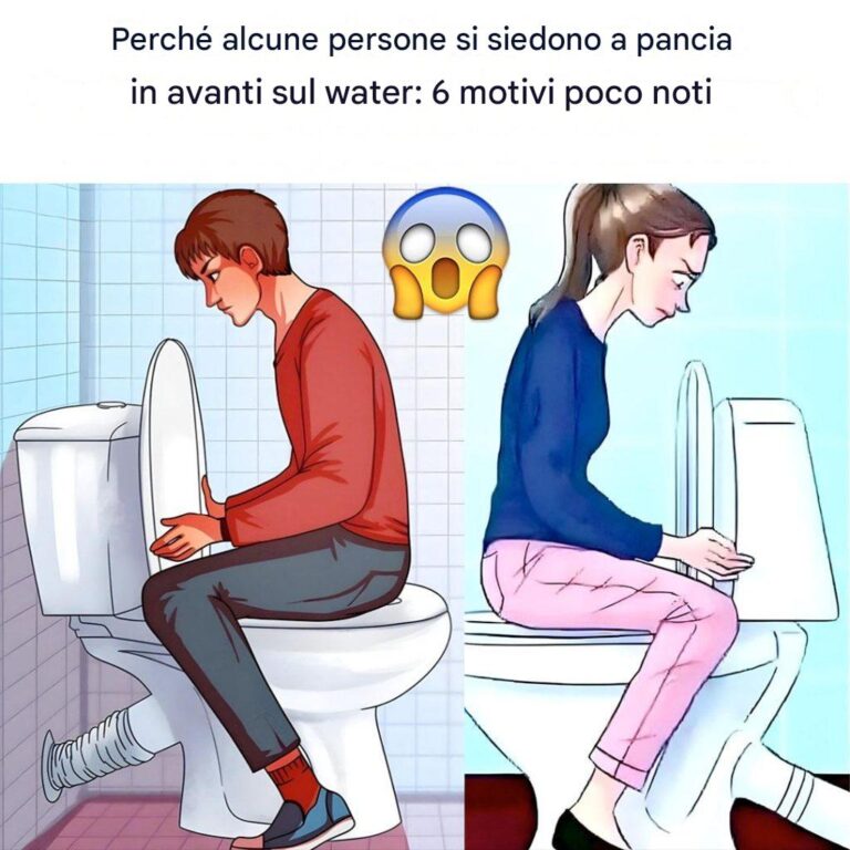 Ecco perché molte persone si siedono rivolte in avanti sul water