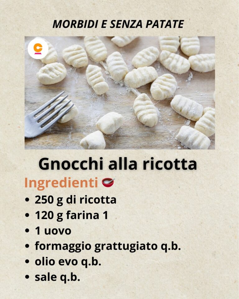 Gnocchi di ricotta: la ricetta della variante leggera e delicata
