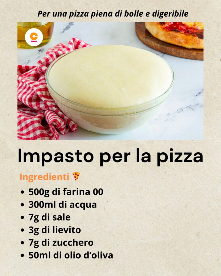 Impasto per pizza: la ricetta base e come utilizzarlo