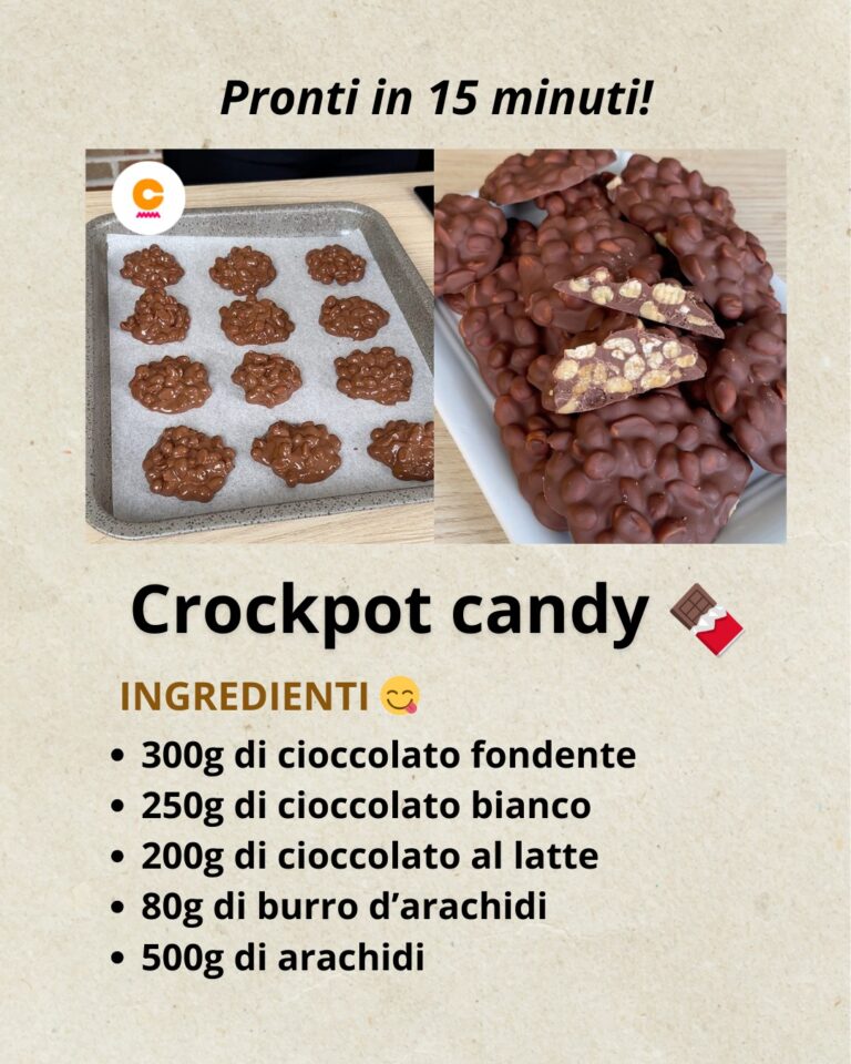 Crockpot candy con cioccolato e arachidi: i dolcetti golosi e senza cottura pronti in poco tempo