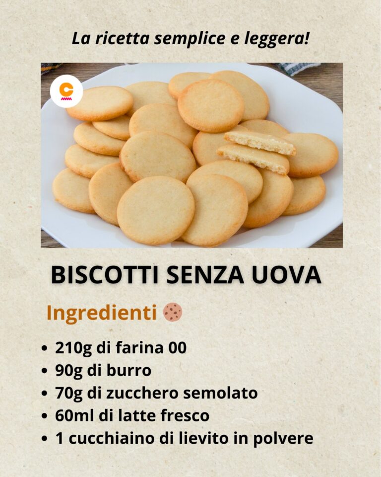 Biscotti senza uova