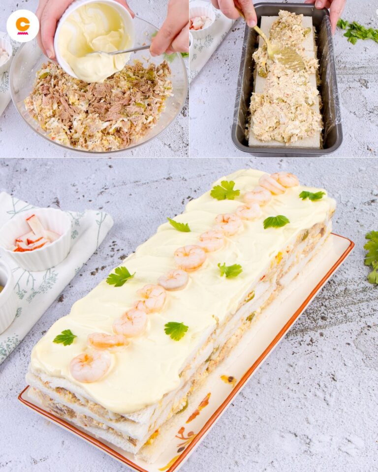 Torta tramezzino tonno a gamberetti: la ricetta dell’antipasto sfizioso e facile da preparare