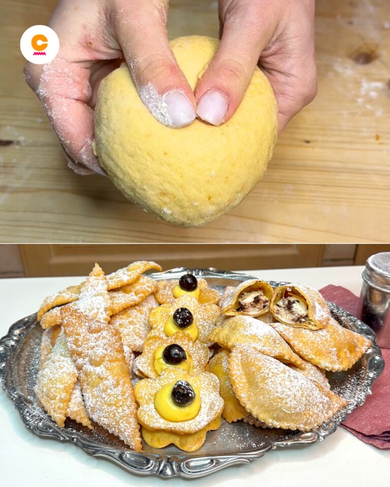 1 impasto 3 dolci di Carnevale facili e veloci